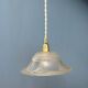 Vintage glass flower pattern lampshade pendant light
