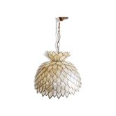 Petal hanging of mother-of-Pearl and brass