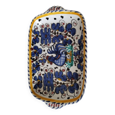 Small earthenware dish with rooster decoration – Portugal, hand-painted