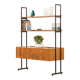 Italian free standing shelving unit with drawers, 1970s