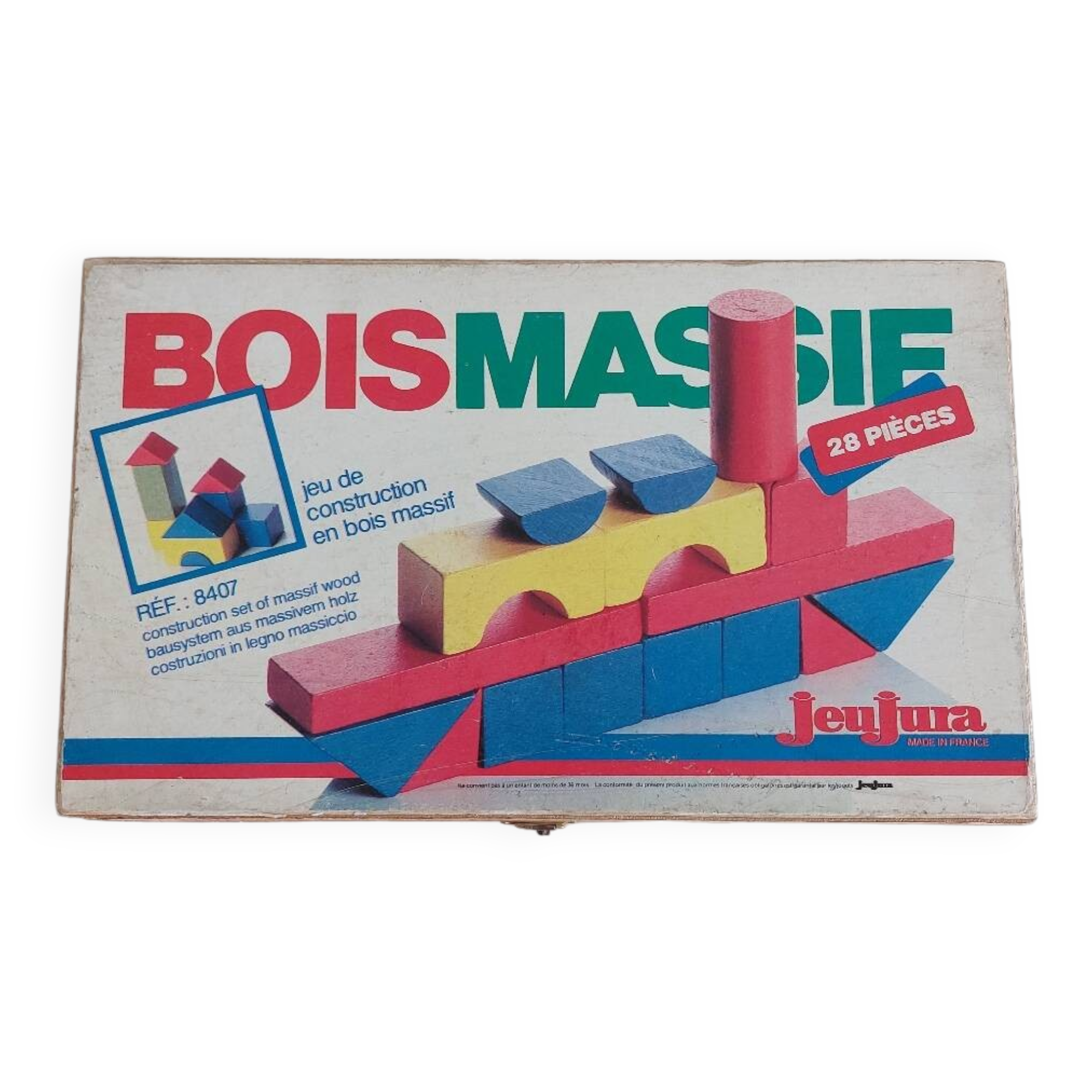 Vintage solid wood cube games