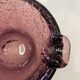 Pair of bubble glass ashtrays