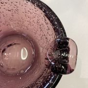 Pair of bubble glass ashtrays
