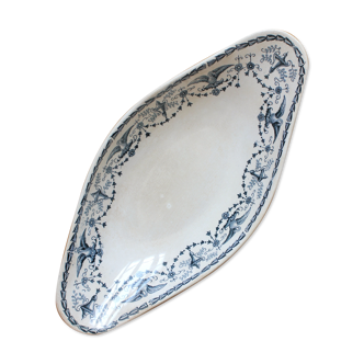Flat ironware dish "Primerose" model Badonviller