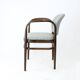 Curved wooden armchair, Czechoslovakia, 1950s