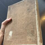 Miroir vintage 1920 triptyque barbier doré fleurs neuf bon marché - 28 x 60