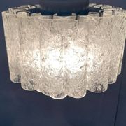 Lampe Plafonnier en Verre Allemande du Milieu du Siècle par Doria Leuchten, années 1960