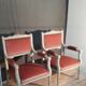 Pair of Louis XVI style armchairs