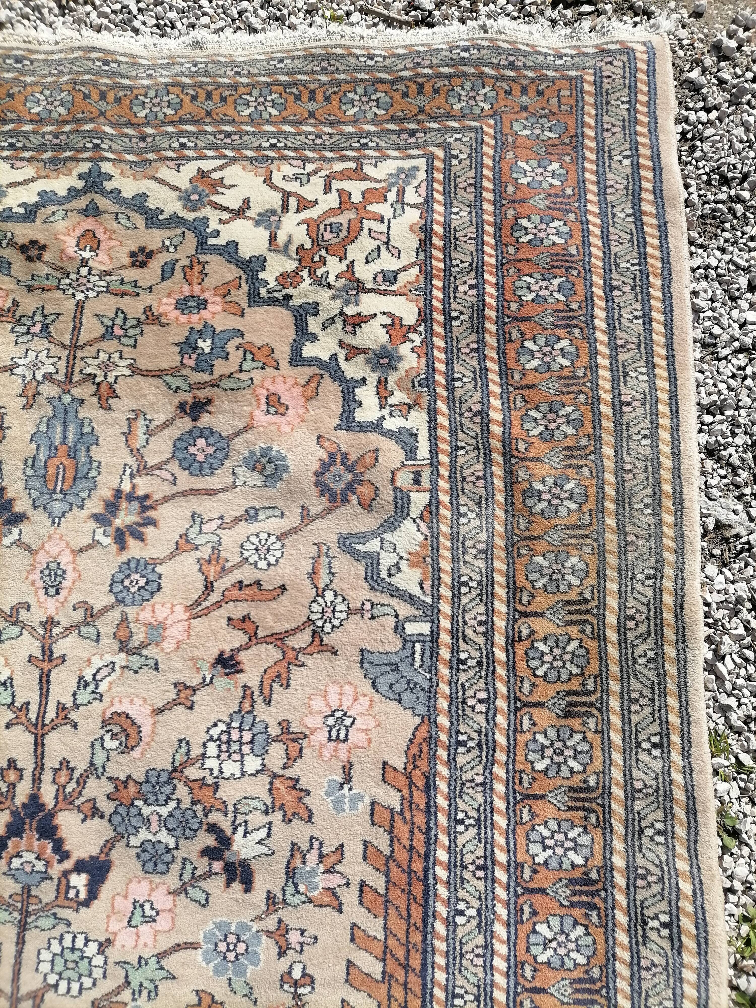 Ancient Persian wool rug handmade fifties 200 x 126cm