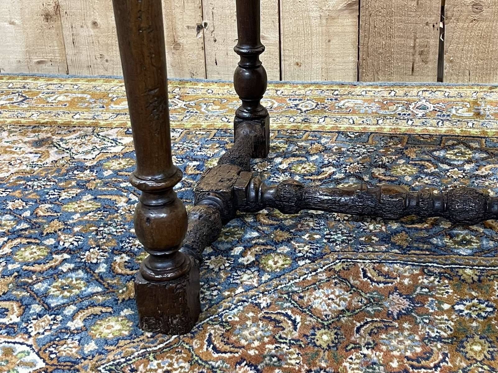 19th century oak side table