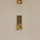 Pair of swedish brass sconces by gusum 1991