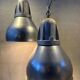2x vintage Schréder pendant lamps