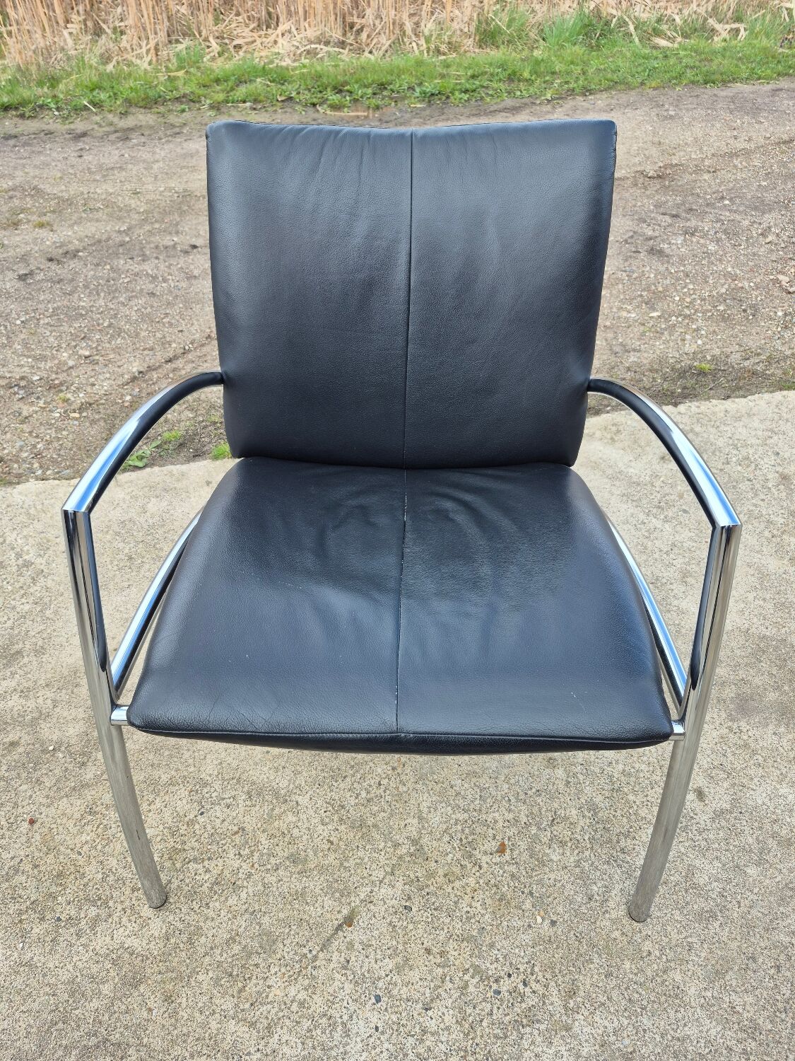 Set 2 postmodern tubular Sit easy chair Kebe Denmark 1980s