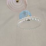 Triple frosted glass pendant light