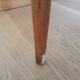 Bistro chair Baumann 1963 curved wood and skaï imitation leather caramel