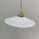 Vintage white opaline pendant light