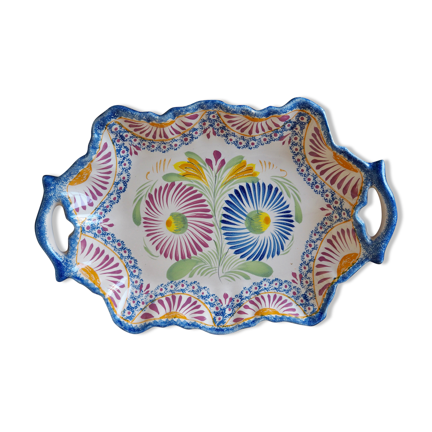 Henriot Quimper handle dish
