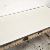 Enamelled tray craft table