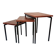Nest Tables in Teak and Black Iron by Cees Braakman for Pastoe, year