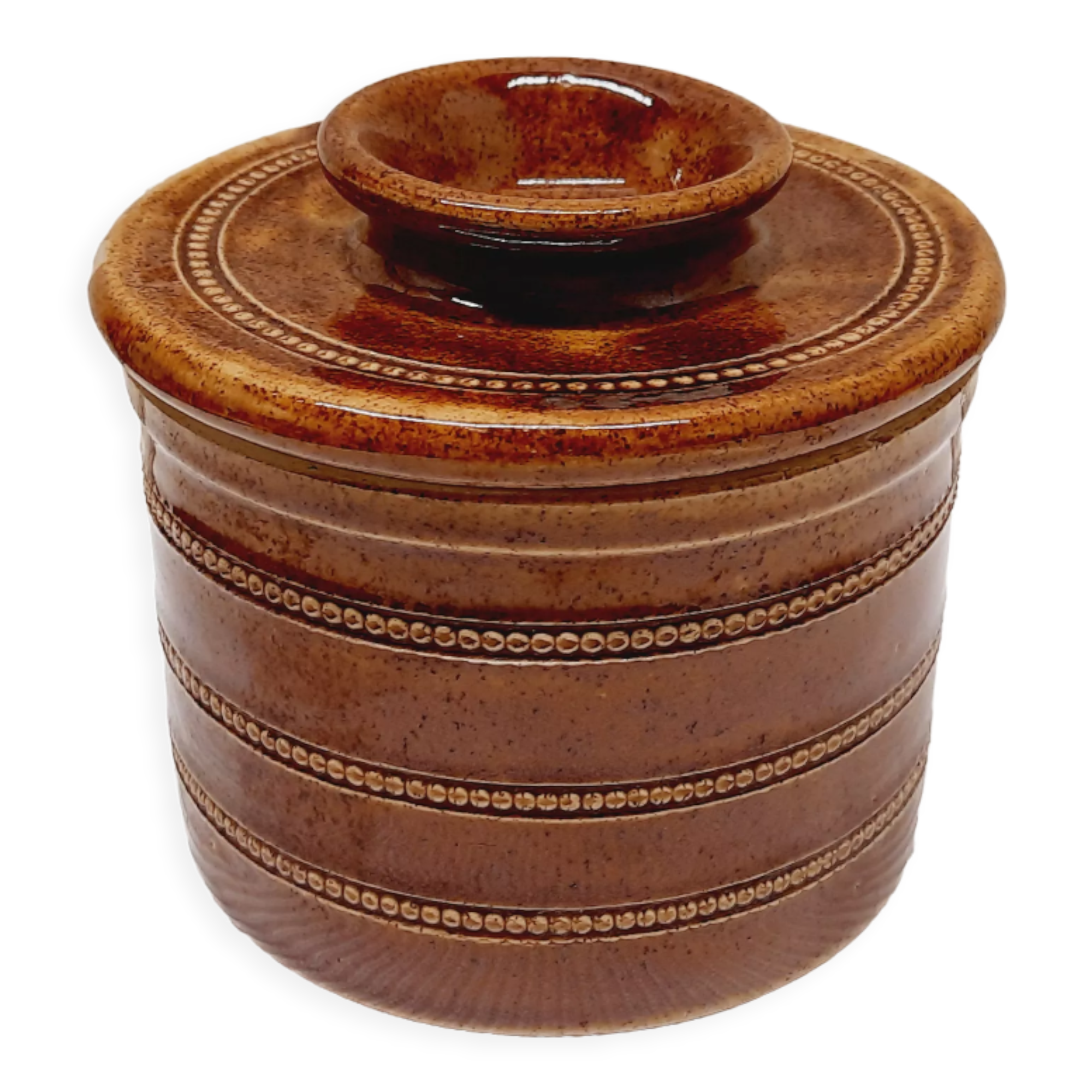 Glazed stoneware water dish