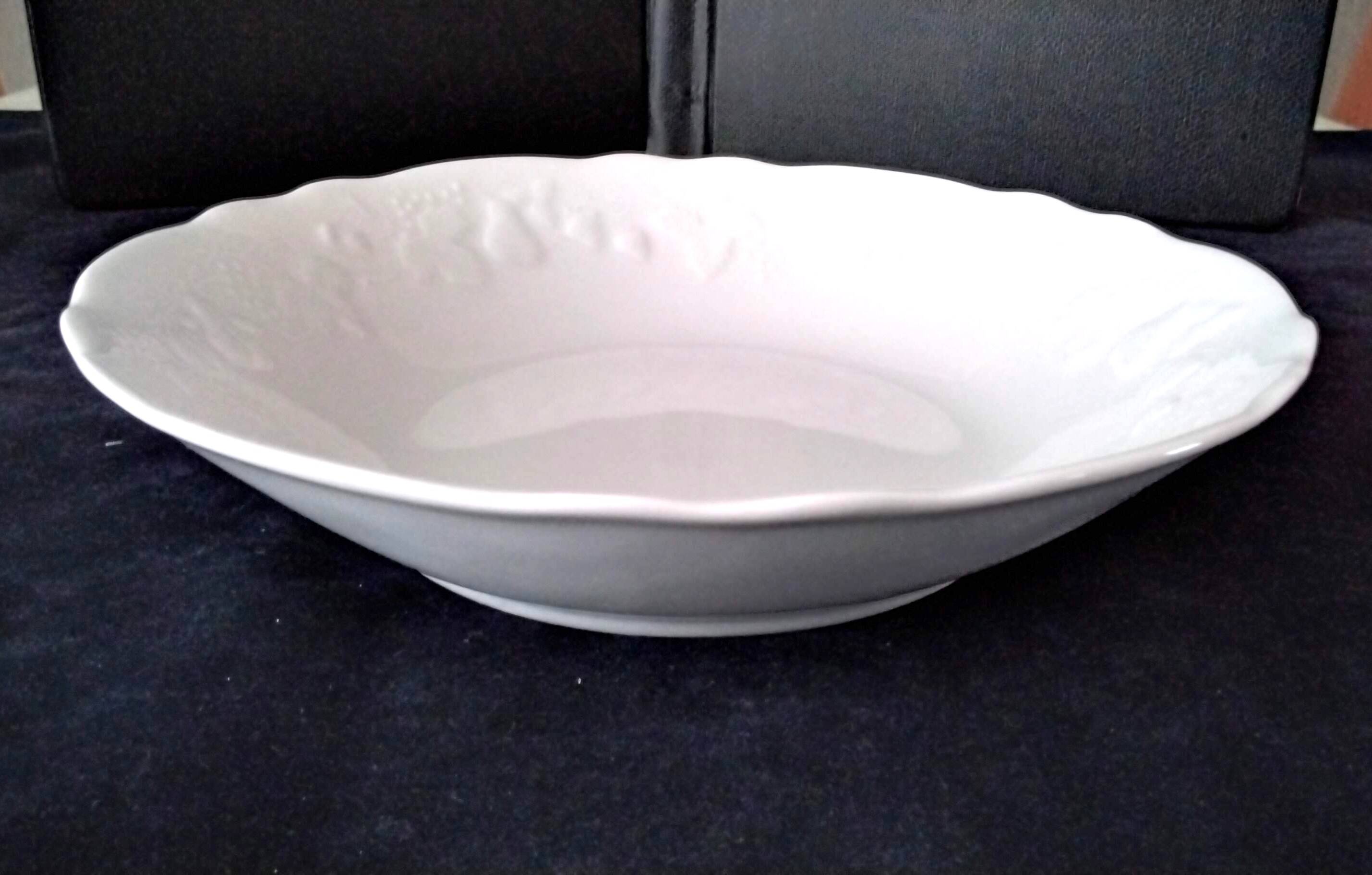 Large deep dish, salad bowl Porcelain Ph. Deshoullières Mod California
