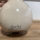 Small cracked ceramic art deco vase signed Cazalas