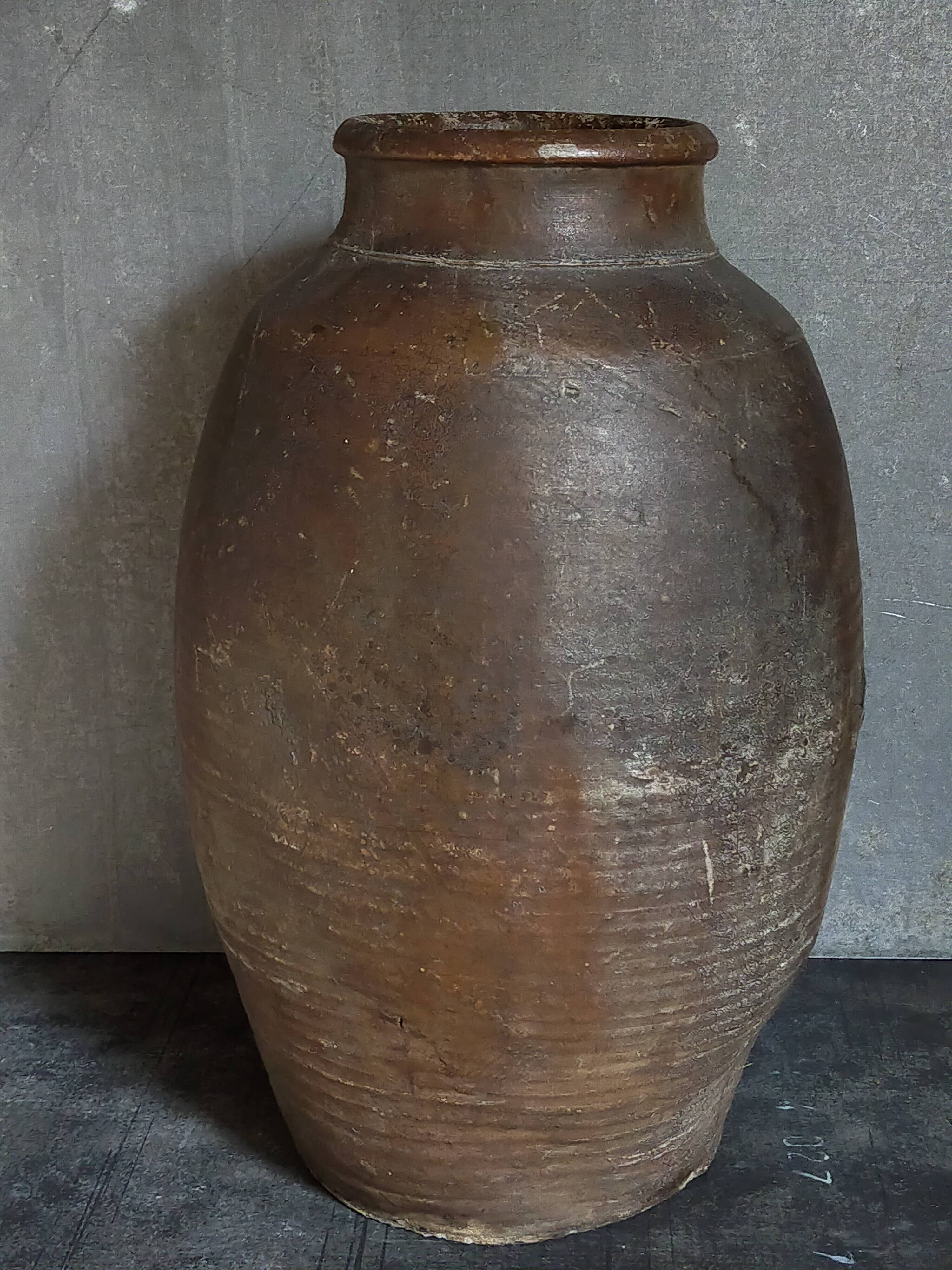 XXL traditional pottery old 19th century folk art 42 cm
