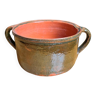 Enamelled stoneware pot