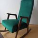 Fauteuil à bascule vintage des années 50.