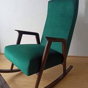 Fauteuil à bascule vintage des années 50.