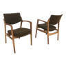 Set de 2 fauteuils en chêne, Bondo Graversen, Danemark, 1960