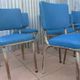 Set of 9 original Tubax chairs attributed to Willy Van Der Meeren, Belgium, 1950s