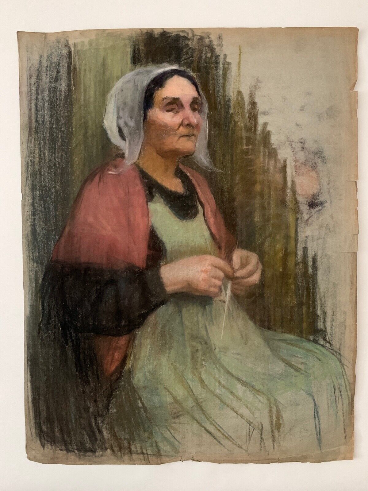 Pastel g guillot by breton raffaillac with double-sided knitting