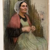 Pastel g guillot by breton raffaillac with double-sided knitting