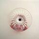 Crystal glass Tommy roemer red collection Saint-Louis