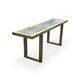 Large brass and glass console by Roméo Rega Italy circa 1970 - L