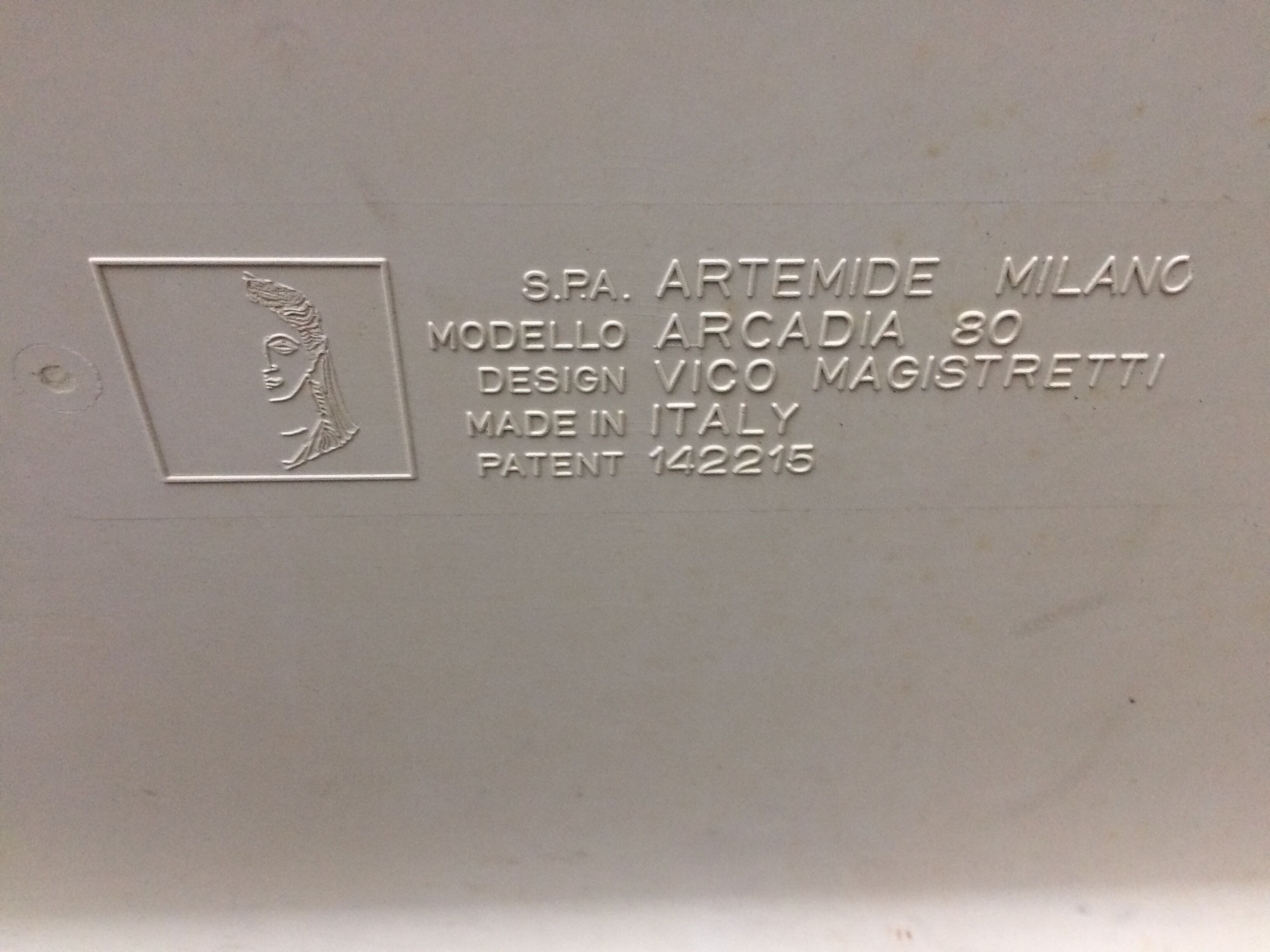 Table arcadia by  Magistretti Vico for Artemide 1980