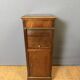 Directoire bedside table in mahogany and brass
