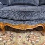 Sofa - Louis XV velvet style bench