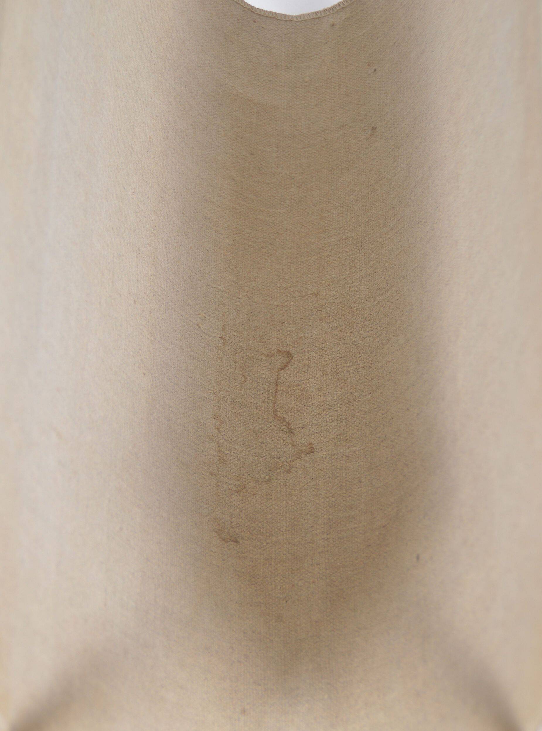 Danish magazine holder with teak and linen, 1960s