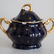 Painted porcelain tea and coffee service, mid-20th century, Poland, 1960.