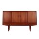 Highboard tekowy, duński design, lata 70, produkcja: Dania