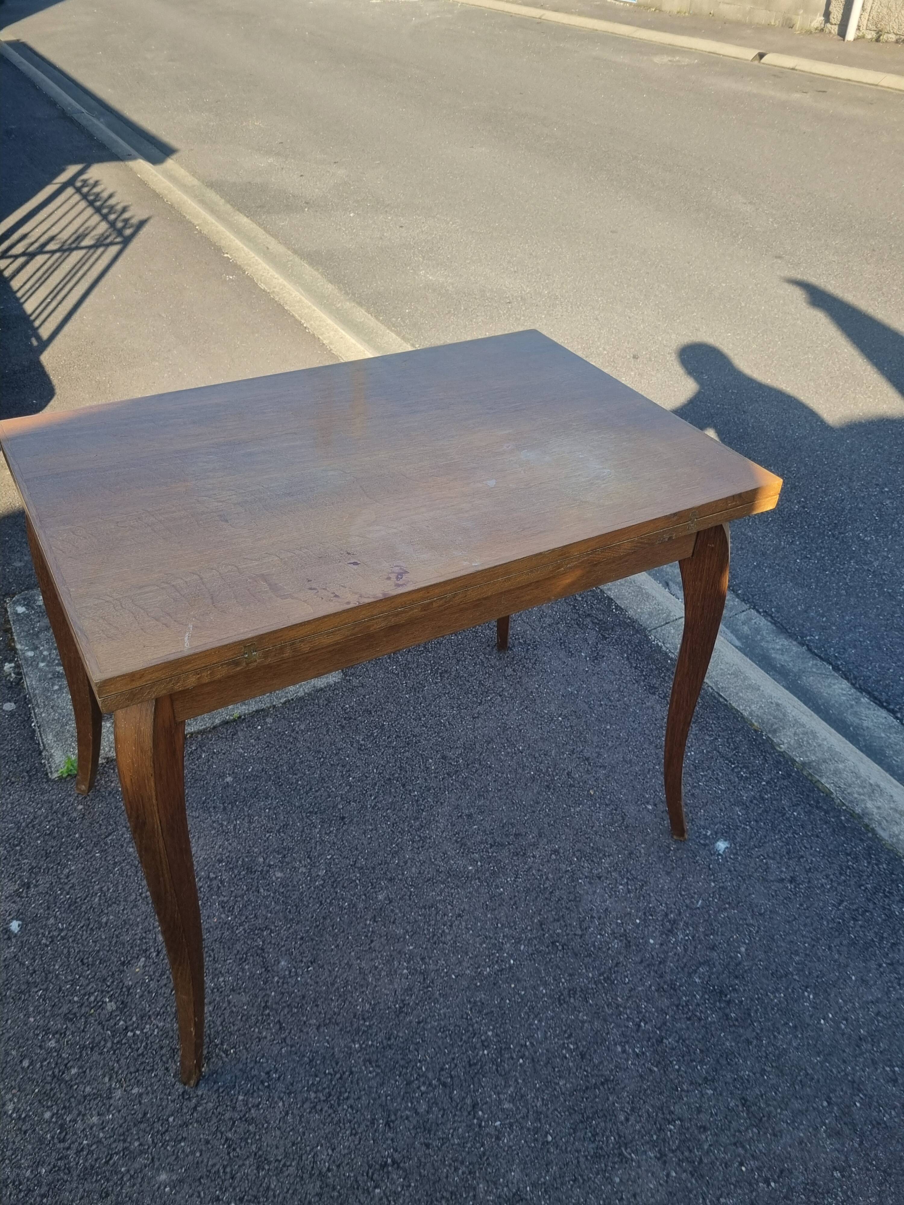 Old folding table