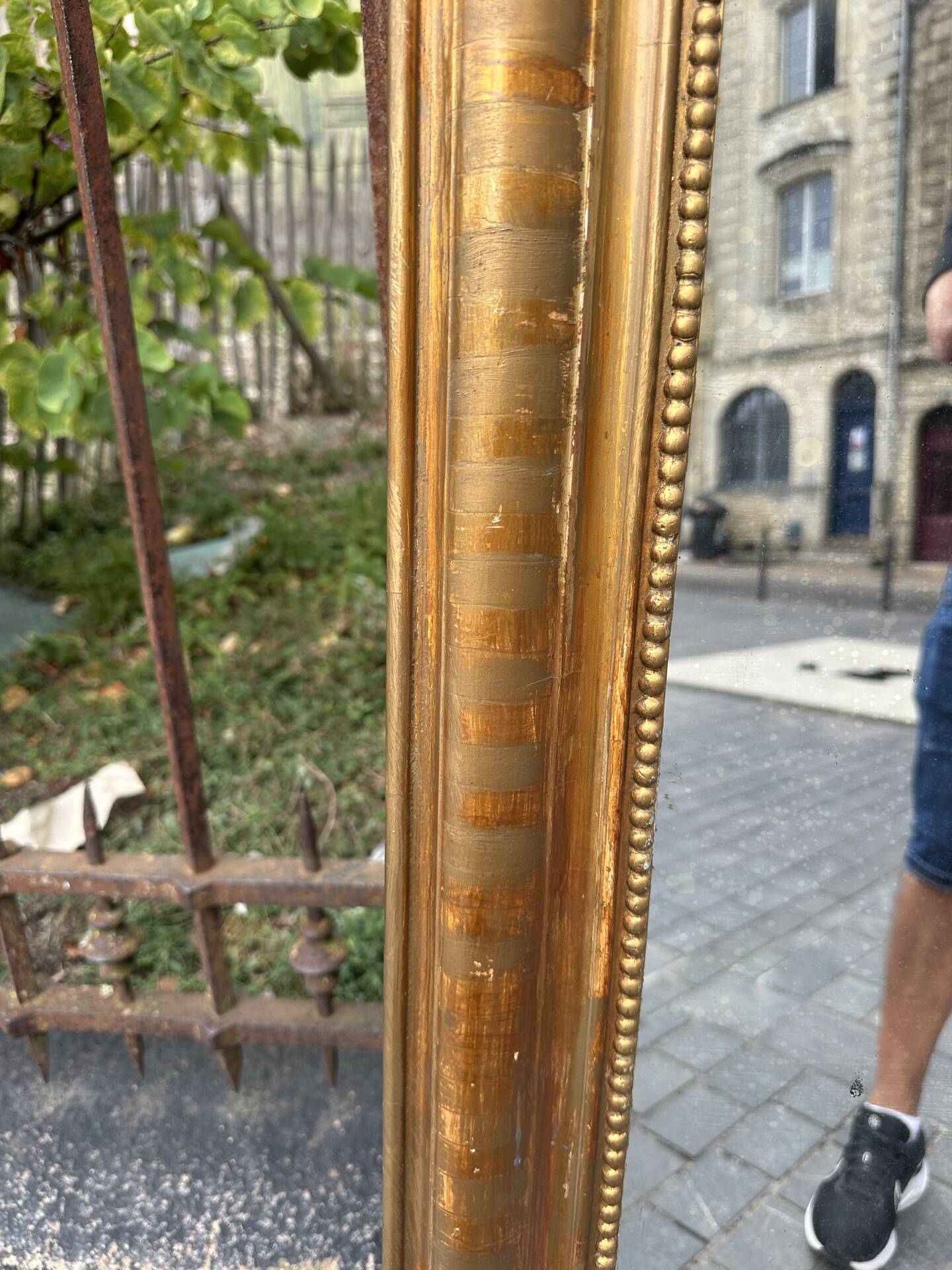 Miroir Louis Philippe à fronton