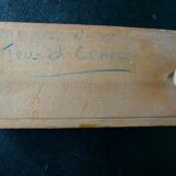 Onyx chessboard and complete wooden chess set.