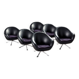 Balloon Shell Armchair "EGG" 60/70 Scandinavian design by Karl Eric Klote for Overman
