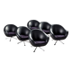 Balloon Shell Armchair "EGG" 60/70 Scandinavian design by Karl Eric Klote for Overman