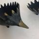 Vintage 1950s hedgehog ashtrays by Walter Bosse for Hertha Baller