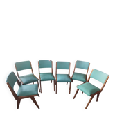 Chaises dans le goût de Maurice Pré / 1 lot de 6 chaises