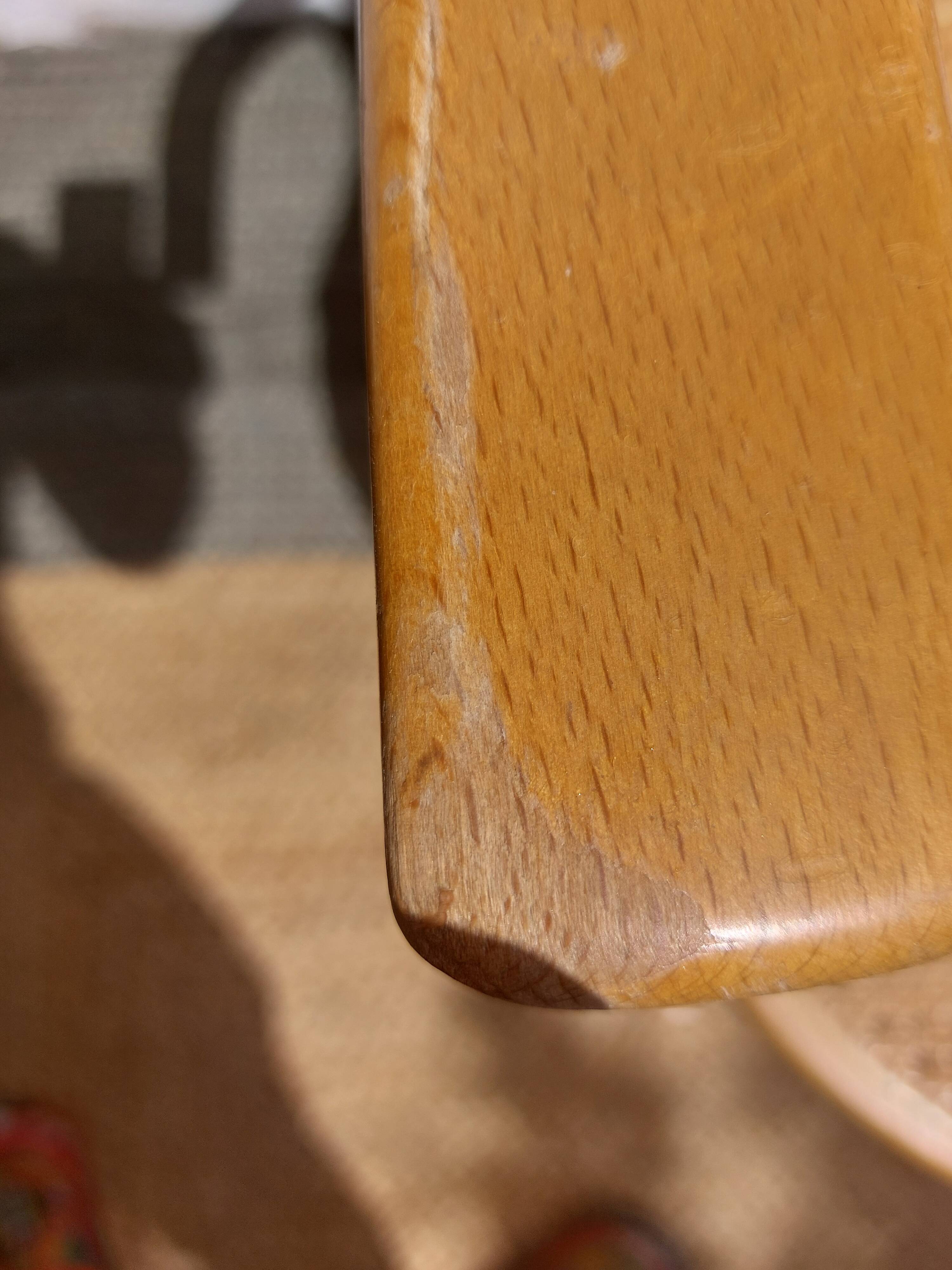 fauteuil tournant bois et cannage, vintage